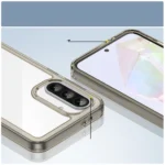 Outer Space Cover With Flexible Frame Semi-Transparent, Black Samsung Galaxy A56 5G Tok