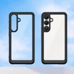 Outer Space With Gel Frame Black Samsung Galaxy S25 Tok