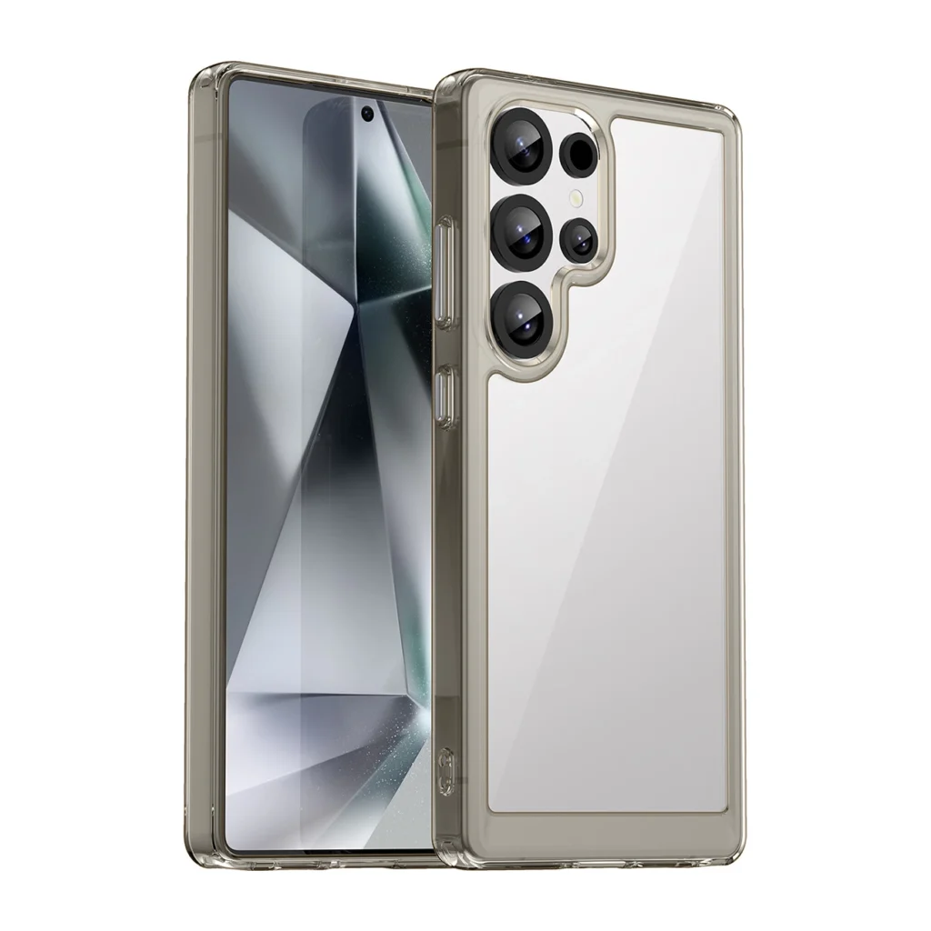 Outer Space With Gel Frame Clear Black Samsung Galaxy S25 Ultra Tok