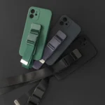 Rope Gel With Chain Lanyard Handbag Lanyard Dark Green Samsung Galaxy A32 5G Tok