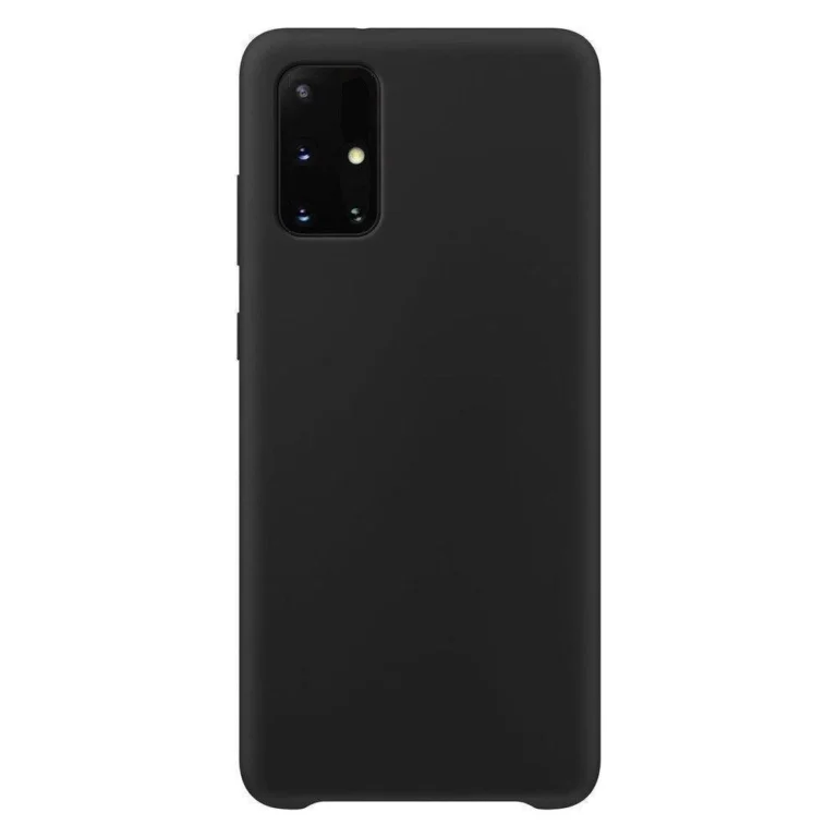 Silicone Soft Flexible Rubber Cover Black Samsung Galaxy A72 Tok
