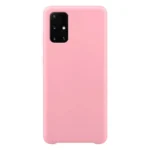 Silicone Soft Flexible Rubber Cover Pink Samsung Galaxy A72 Tok