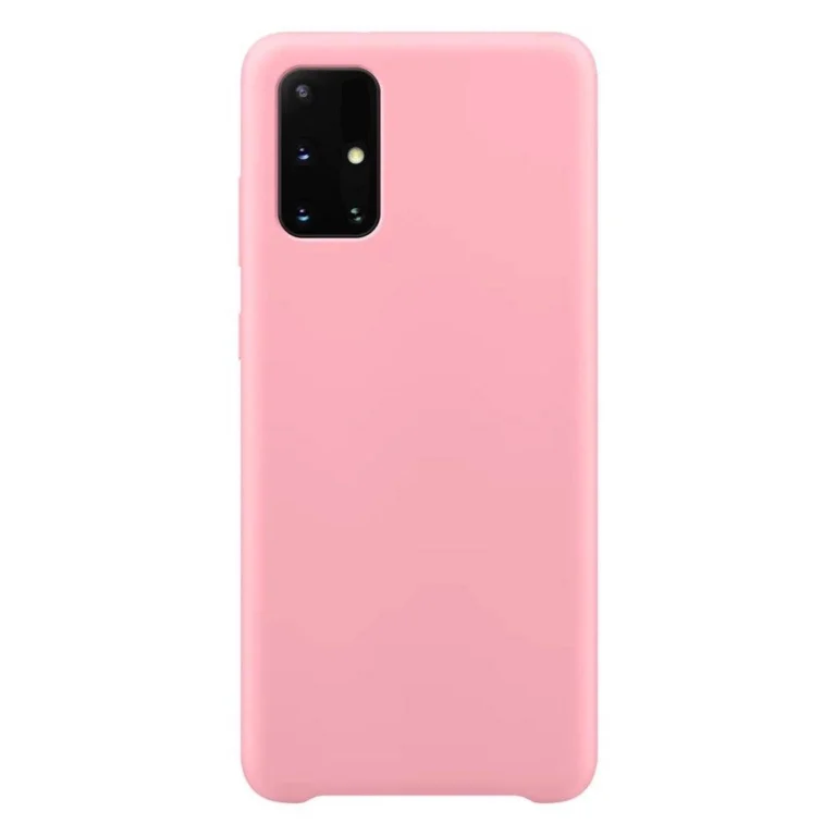 Silicone Soft Flexible Rubber Cover Pink Samsung Galaxy A72 Tok