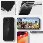 Spigen Crystal Flex Clear iPhone 15 Plus Tok