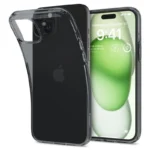 Spigen Crystal Flex Gray-Transparent iPhone 15 Plus Tok