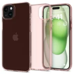 Spigen Crystal Flex Pink/Transparent iPhone 15 Plus Tok