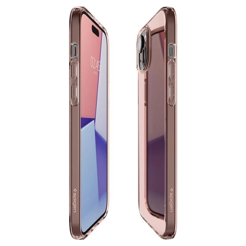 Spigen Crystal Flex Pink/Transparent iPhone 15 Plus Tok