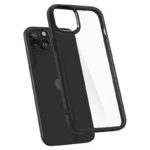 Spigen Crystal Hybrid Clear Black iPhone 15 Plus Tok