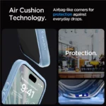 Spigen Crystal Hybrid Clear Blue iPhone 15 Pro Max Tok