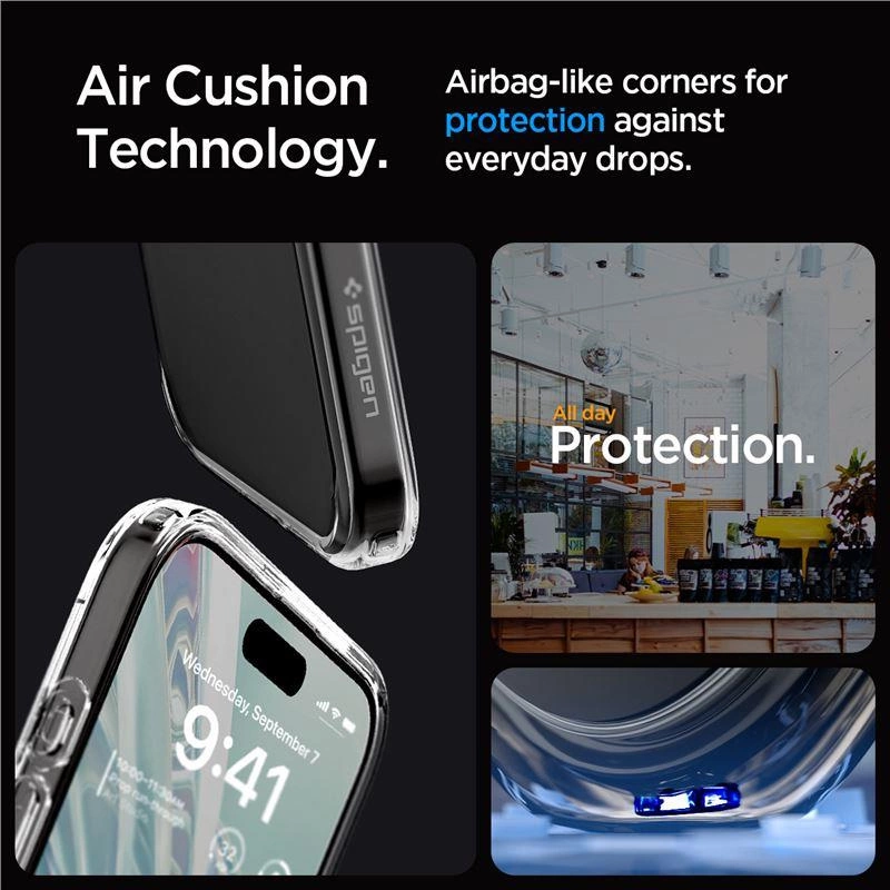 Spigen Crystal Hybrid Clear iPhone 15 Pro Max Tok