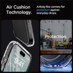 Spigen Crystal Hybrid Clear iPhone 15 Pro Tok