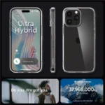 Spigen Crystal Hybrid Clear iPhone 15 Pro Tok
