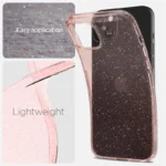Spigen Liquid Crystal Glitter Pink/Clear iPhone 15 Plus Tok