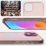 Spigen Liquid Crystal Glitter Pink/Clear iPhone 15 Plus Tok