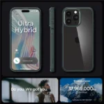 Spigen Ultra Hybrid Dark Green iPhone 15 Pro Max Tok