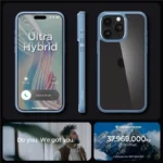 Spigen Ultra Hybrid Light Blue iPhone 15 Pro Max Tok