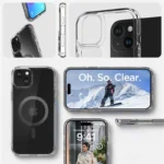 Spigen Ultra Hybrid MagSafe Carbon iPhone 15 Plus Tok