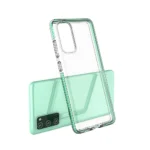 Spring Clear TPU Gel Protective Cover With Colorful Frame Black Samsung Galaxy A72 Tok