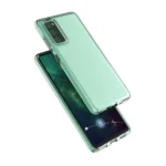 Spring Clear TPU Gel Protective Cover With Colorful Frame Dark Blue Samsung Galaxy A72 Tok