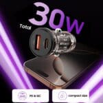 Tech-Protect Cc01 2-Port Car Charger Pd30W/Qc3.0 Black
