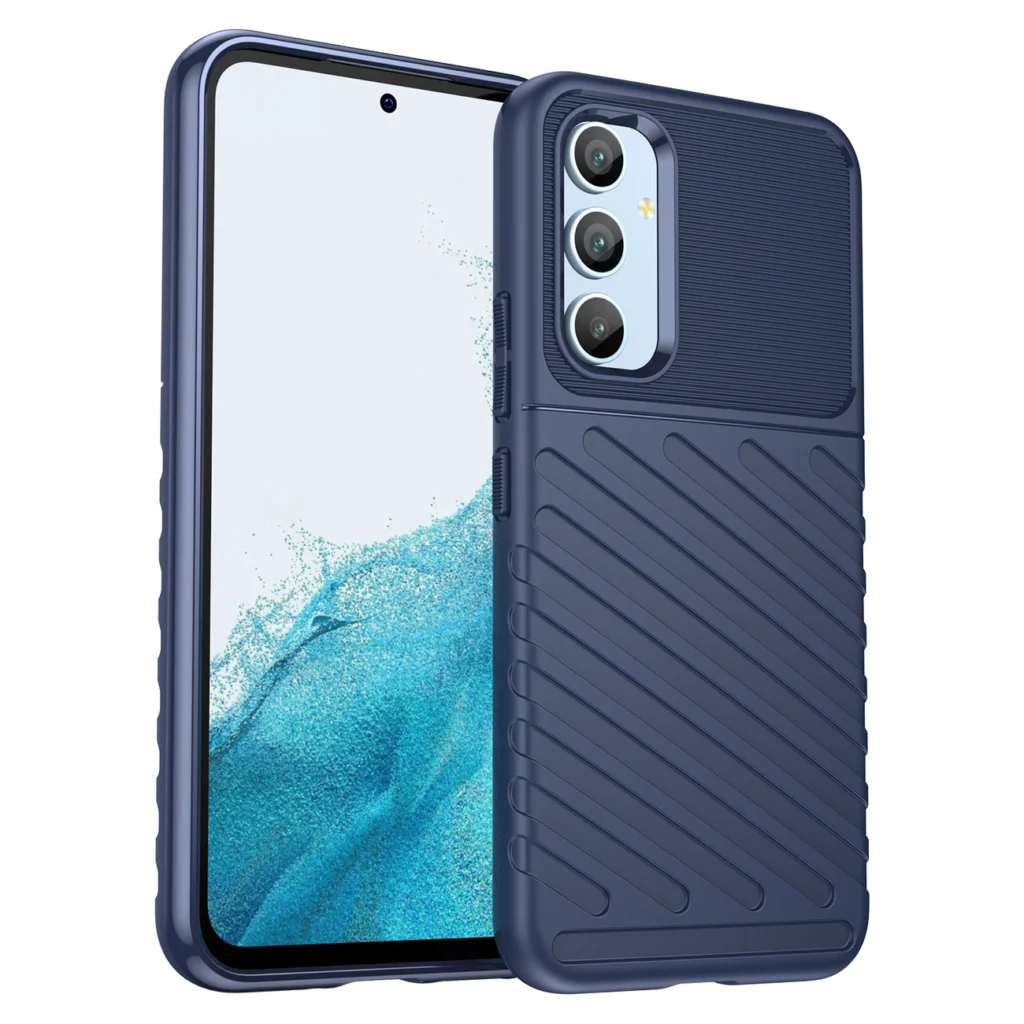 Thunder Samsung Silicone Armored Cover Blue Samsung Galaxy A54 5G Tok