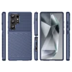 Thunder Silicone Armored Blue Samsung Galaxy S25 Ultra Tok