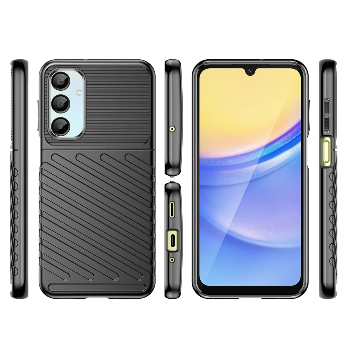 Thunder Silicone Armored Cover Black Samsung Galaxy A26 5G Tok