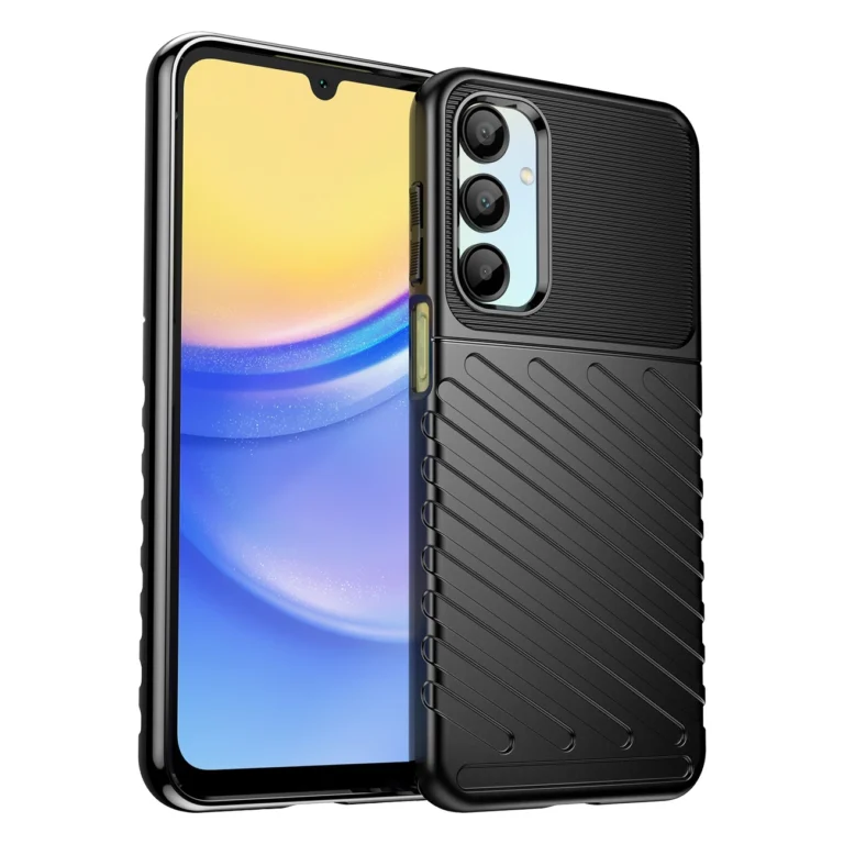 Thunder Silicone Armored Cover Black Samsung Galaxy A56 5G Tok