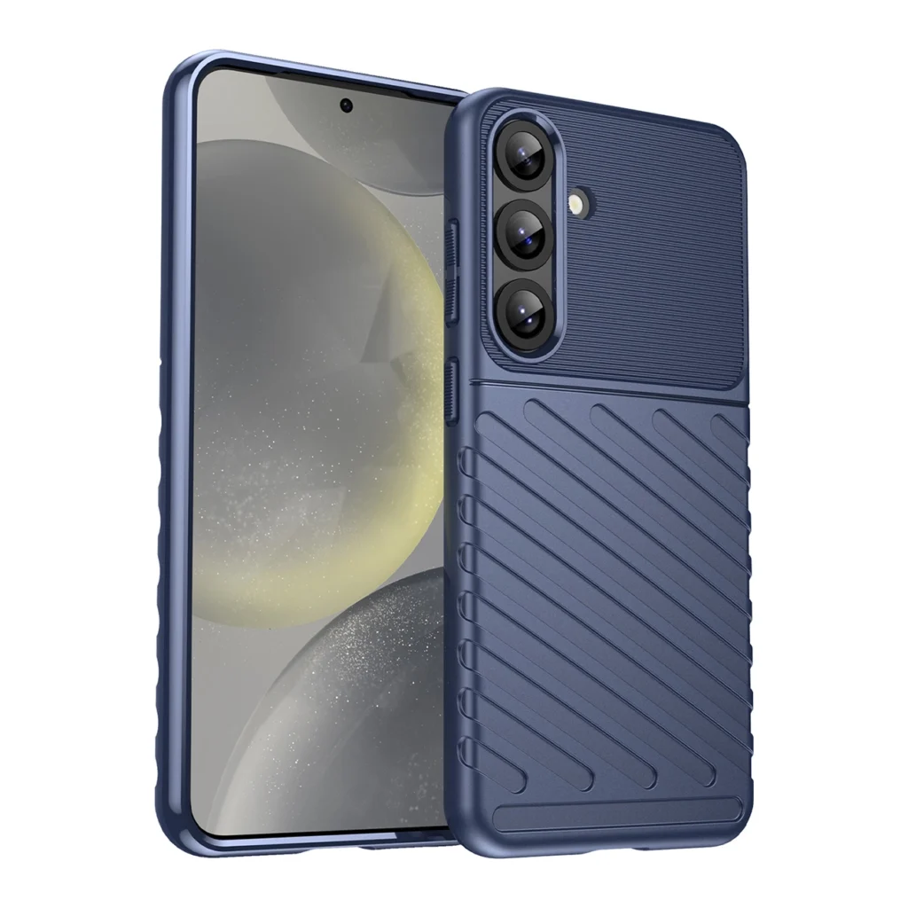 Thunder Silicone Armored Cover Blue Samsung Galaxy S25 Plus Tok