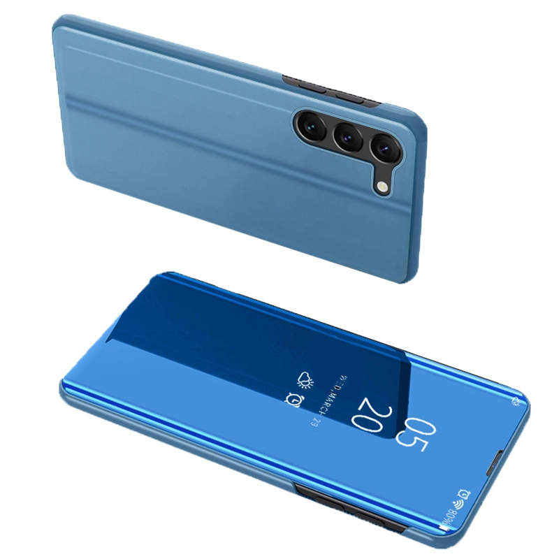 Clear View Cover Flip Cover Blue Samsung Galaxy S23 Plus Tok