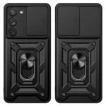 Hybrid Armor Camshield Armored Cover With Camera Cover Black Samsung Galaxy S23 Plus Tok