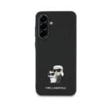 Karl Lagerfeld PU Saffiano Metal Karl and Choupette Black Samsung Galaxy A36 5G Tok