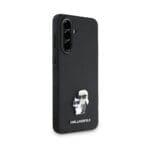 Karl Lagerfeld PU Saffiano Metal Karl and Choupette Black Samsung Galaxy A36 5G Tok