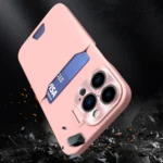 Leather Stand Ultra Cover Card Wallet With Stand Pink Samsung Galaxy S23 Ultra Tok