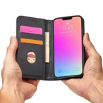 Magnet Card Ultra Flip Cover Wallet Stand Black Samsung Galaxy S23 Ultra Tok