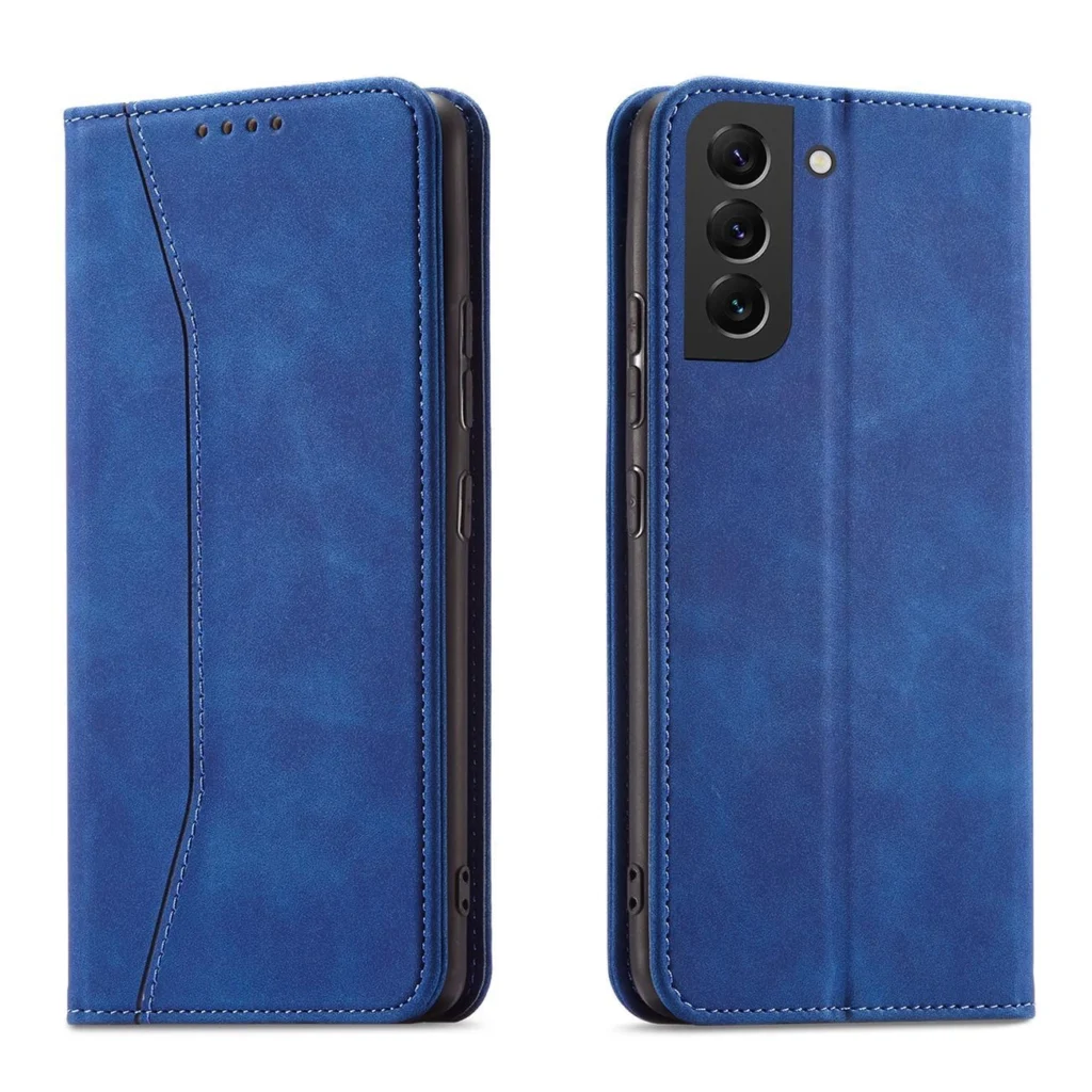 Magnet Fancy Flip Cover Wallet Stand Blue Samsung Galaxy S23 Plus Tok
