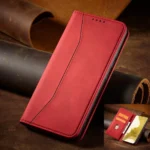 Magnet Fancy Flip Cover Wallet Stand Red Samsung Galaxy S23 Plus Tok