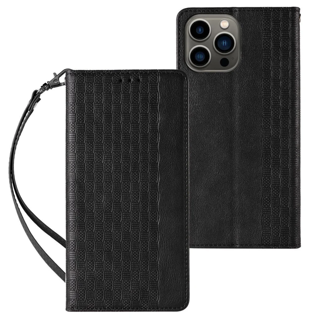 Magnet Strap Flip Wallet Mini Lanyard Stand Black Samsung Galaxy S23 Tok