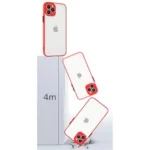 Milky Silicone Flexible Translucent Red Samsung Galaxy S21 Plus Tok