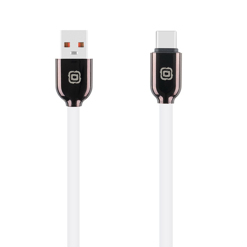 OBAL:ME Sleek USB-A/USB-C Cable White