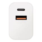 OBAL:ME Travel Charger USB-A + USB-C 20W White