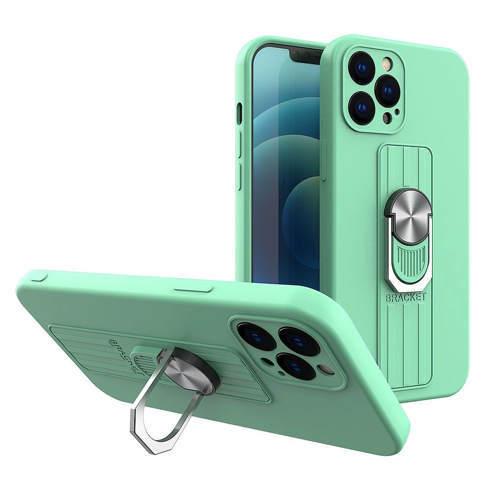 Ring Silicone With Finger Grip And Stand Mint Samsung Galaxy S21 Ultra Tok
