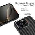 Tech-Protect Ion Carbon MagSafe Black/Silver Samsung Galaxy S25 Ultra Tok