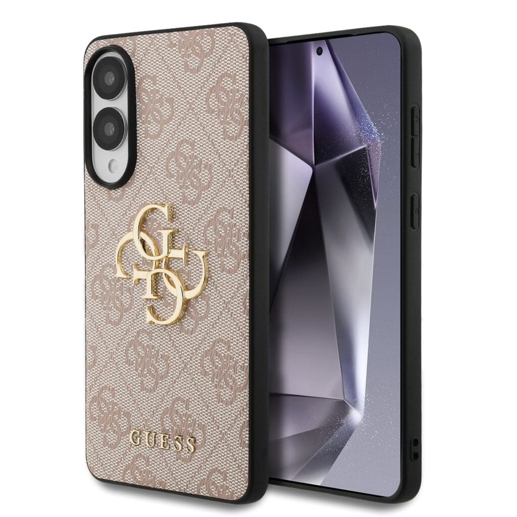 Guess PU 4G Metal Logo Pink Samsung Galaxy S25 Edge Tok