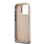 Guess PU 4G Metal Logo Stand Camera Frame Pink iPhone 16 Pro Tok