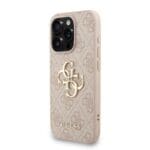 Guess PU 4G Metal Logo Strap Pink iPhone 15 Pro Max Tok