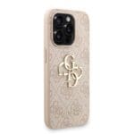 Guess PU 4G Metal Logo Strap Pink iPhone 15 Pro Max Tok