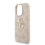 Guess PU 4G Metal Logo Strap Pink iPhone 15 Pro Max Tok