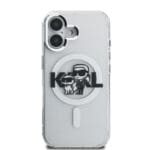 Karl Lagerfeld IML Glitter Karl and Choupette Sketch MagSafe Transparent iPhone 16 Tok