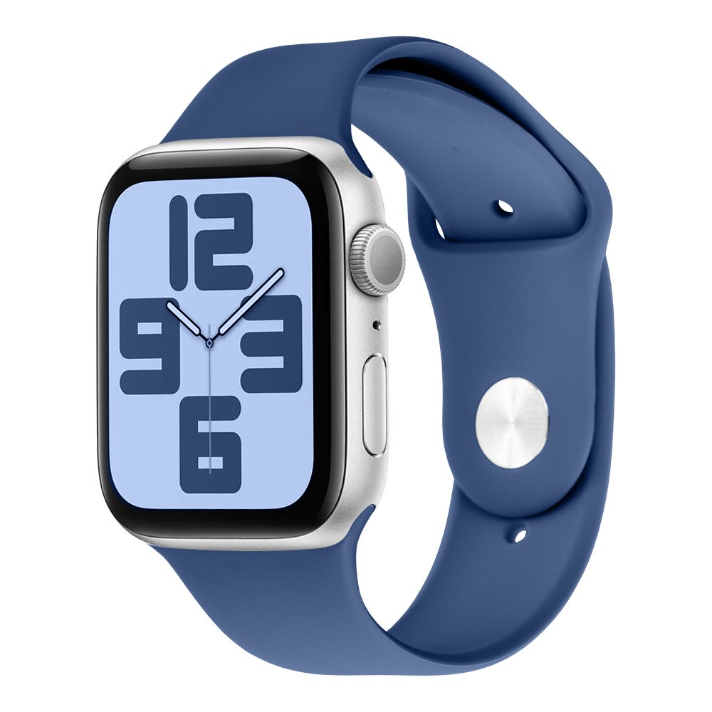 OBAL:ME Silicone Band Apple Watch SE/11/10/9/8/7/6/5/4/3/Ultra 1/2/3 (44/45/46/49mm) M-L Blue